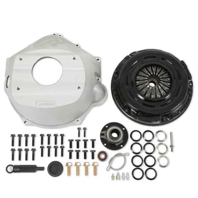 Holley 319-505 Complete Transmission Installation Kit - 8-Bolt LS or LT Engine to TKX / TKO