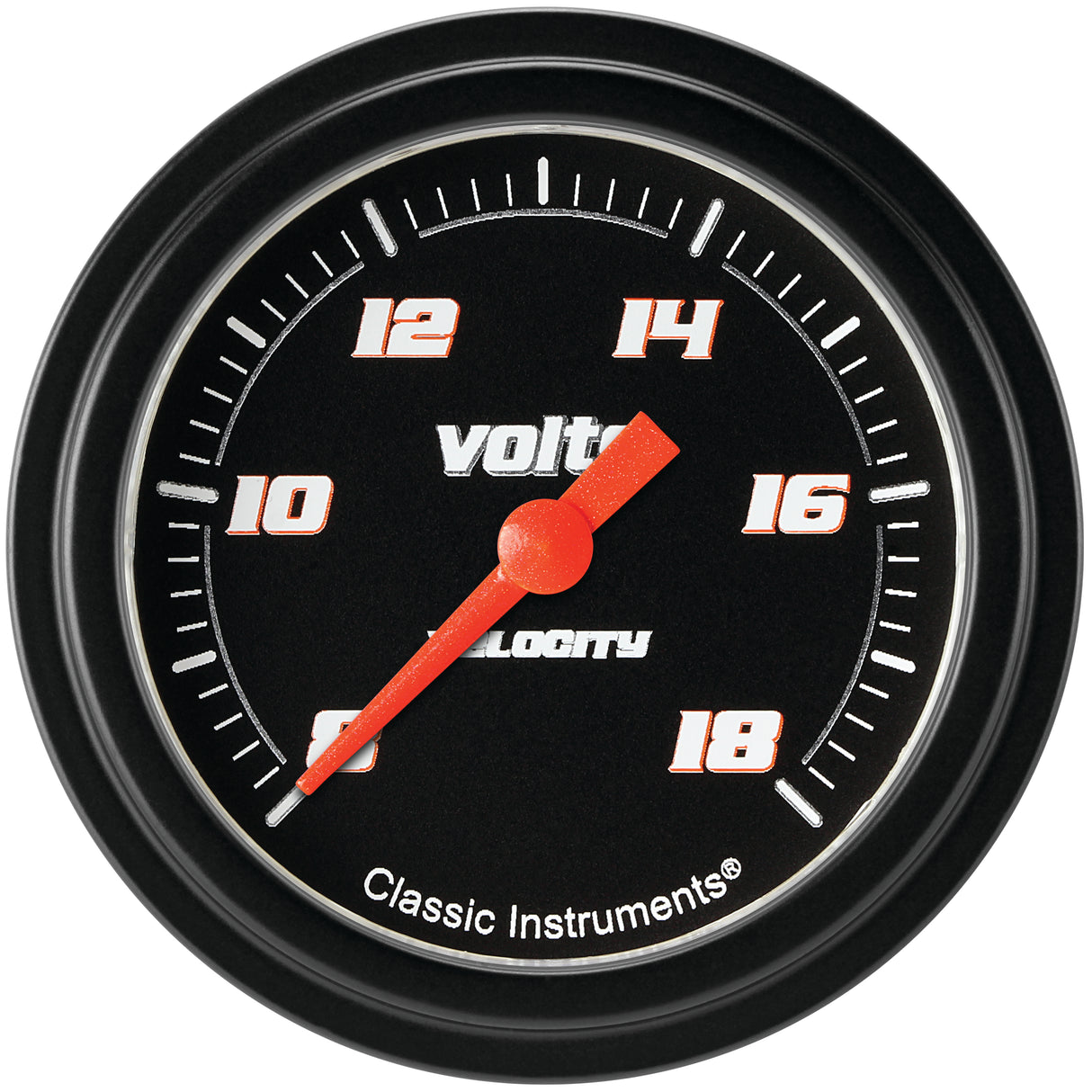 Classic Instruments Velocity Black 2-5/8" Volt Gauge - VS330BBLF
