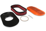 Holley 120-403 Vintage Series Oval Air Cleaner - Factory Orange Machined