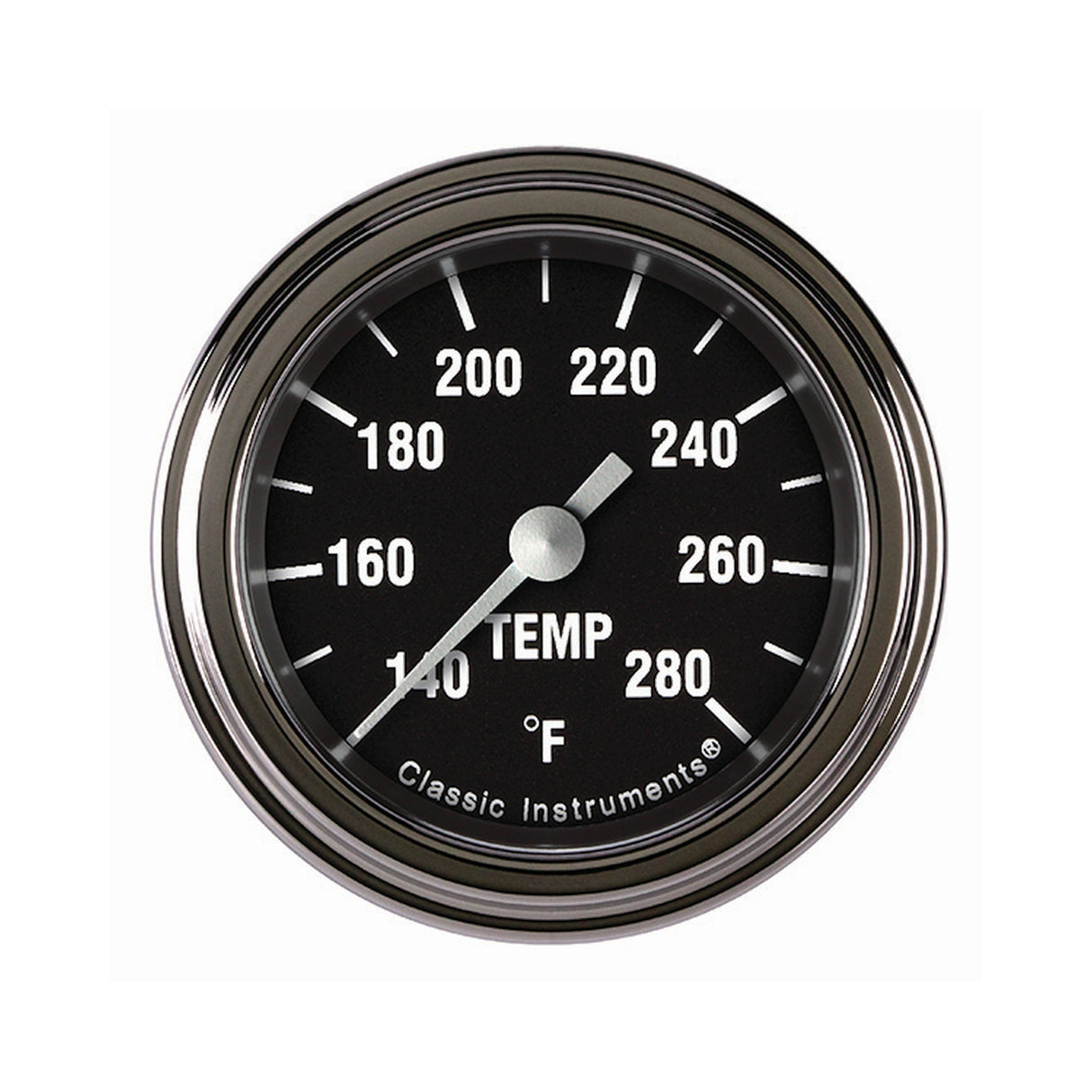 Classic Instruments Hot Rod 2 1/8" Full Sweep Water Temperature Gauge - HR126SLF-06