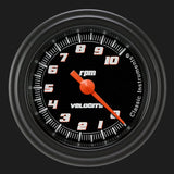 Classic Instruments Velocity Black 2 1/8" Tachometer - VS183BBLF