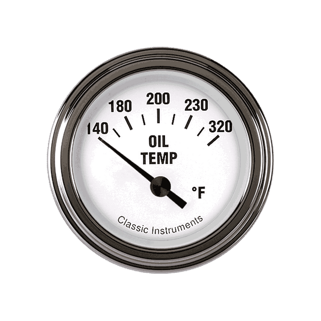 Classic Instruments White Hot 2 1/8" Oil Temp - WH28SLF