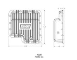 B&M Hi-Tek Deep Transmission Pan - Ford C6 - Aluminum - 40281