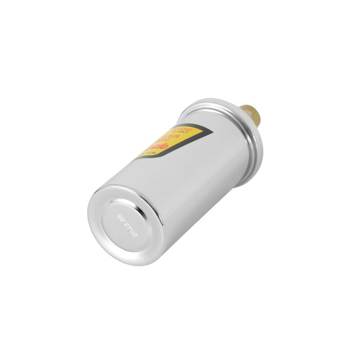 ACCEL Ignition Coil - SuperStock - Breakerless Electronic Coil - Chrome - 8145C