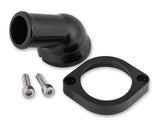 Mr Gasket GM LS Water Neck - Swivel - 30 Degree Angle - Black - 2670BK