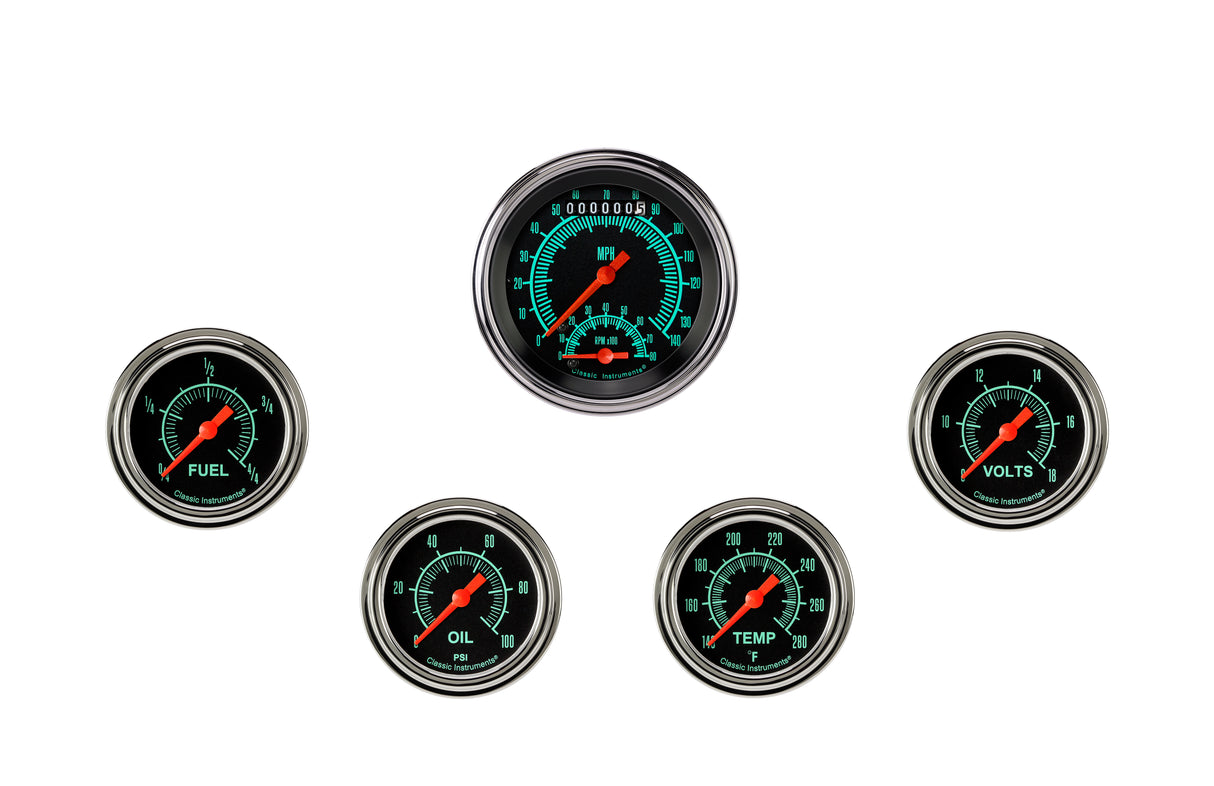 Classic Instruments G/Stock Five Gauge Set - GS335SLF