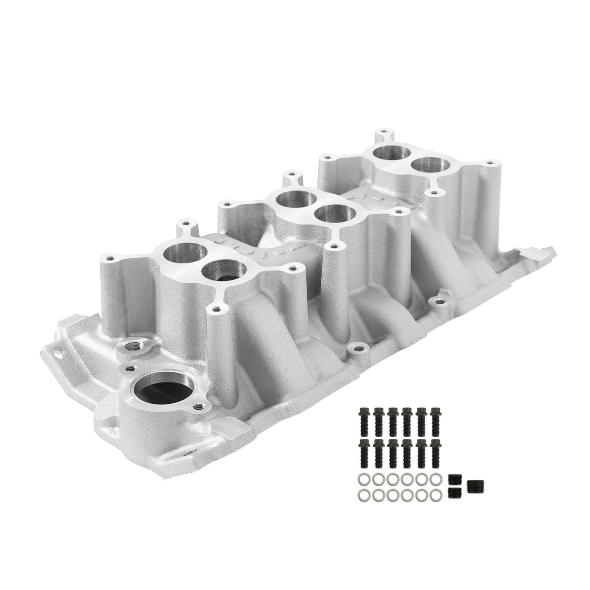 Weiand 3x2 Dual Plane Intake- Chevy Small Block V8 - 7550