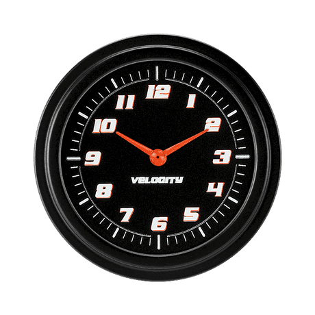 Classic Instruments Velocity Black 2 5/8" Clock - VS92BBLF