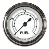 Classic Instruments Classic White 2-1/8" Fuel Level Gauge - CW109SLF