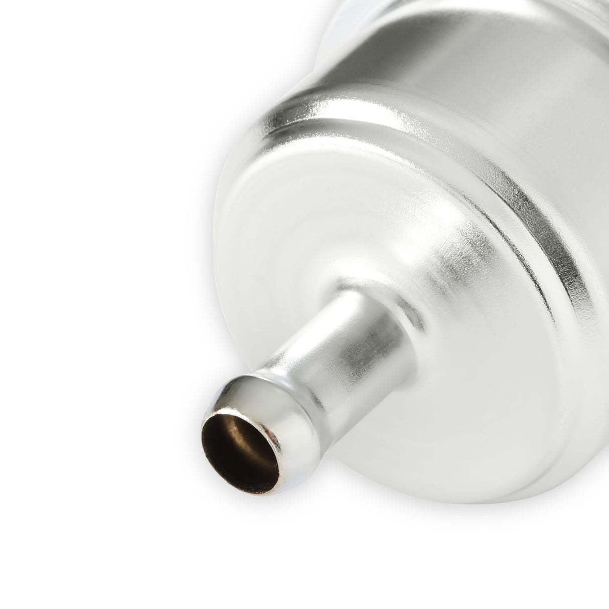 Mr Gasket Chrome Fuel Filter - Fits 3/8 Inch Hose - 9746