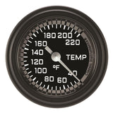 Classic Instruments Autocross Gray 2-1/8" Stock Eliminator Tempature Gauge - AX129GBLF