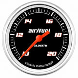 Classic Instruments Velocity Black 2-5/8" Air Fuel Ratio Gauge - VS394BAPF