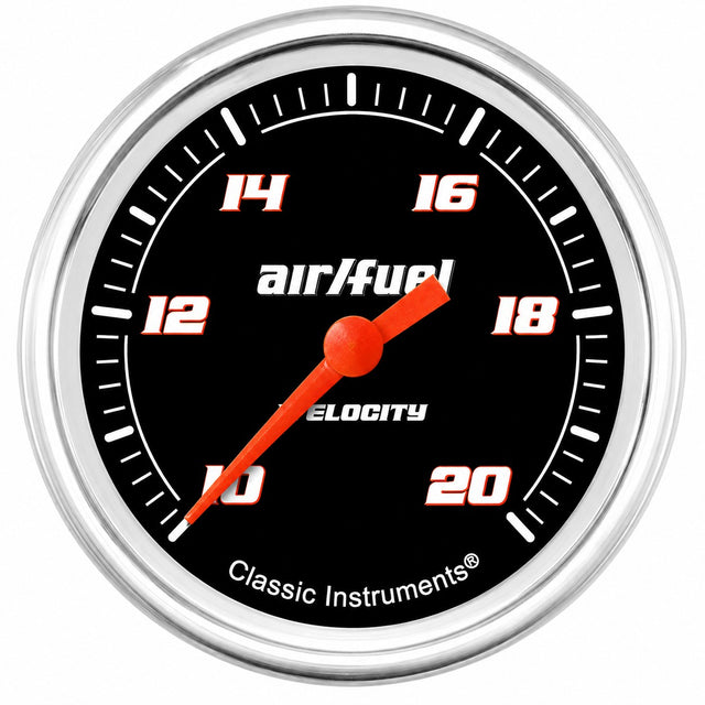 Classic Instruments Velocity Black 2-5/8" Air Fuel Ratio Gauge - VS394BAPF