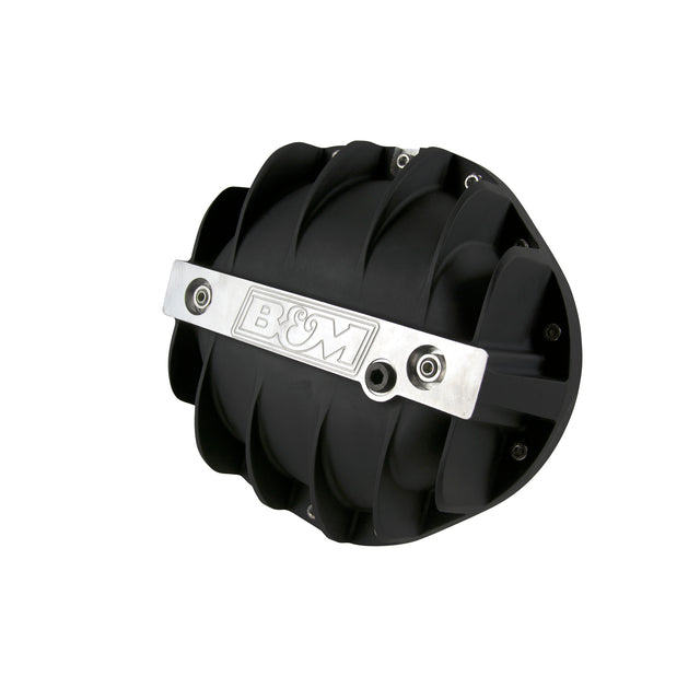 B&M Hi-Tek Aluminum Differential Cover for GM 9.5-inch 14-bolt - Black - 71505