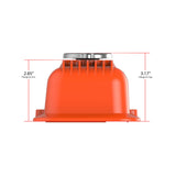 Holley 241-136 Valve Covers - Muscle Series - Finned - SBC - Factory Orange