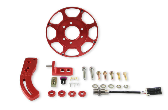 MSD Crank Trigger Wheel Kit - Flying Magnet - Hall-Effect - BBC - 8 in. - 86201
