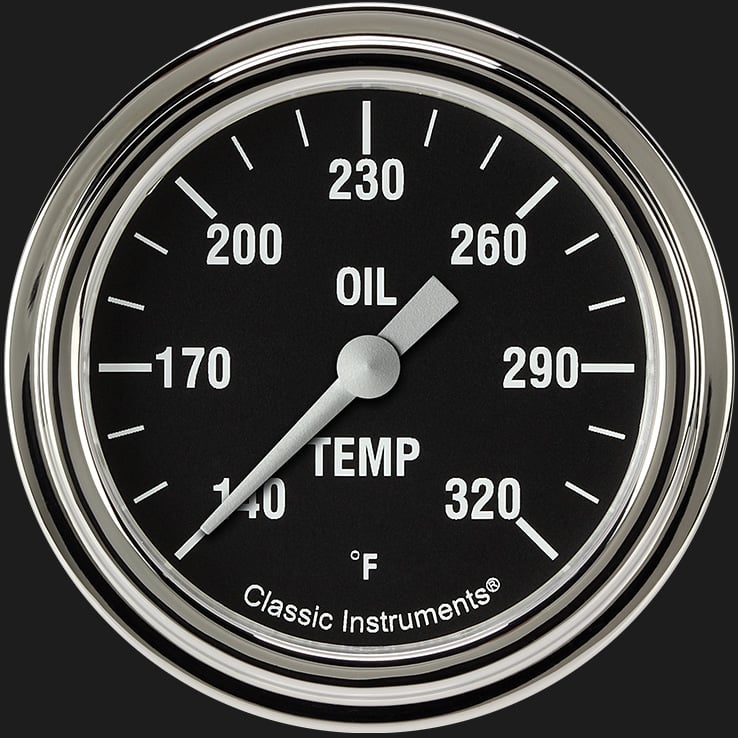 Classic Instruments Hot Rod 2 5/8" Oil Temperature Gauge - HR328SLF