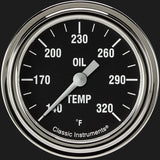 Classic Instruments Hot Rod 2 5/8" Oil Temperature Gauge - HR328SLF