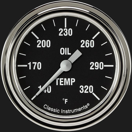 Classic Instruments Hot Rod 2 5/8" Oil Temperature Gauge - HR328SLF