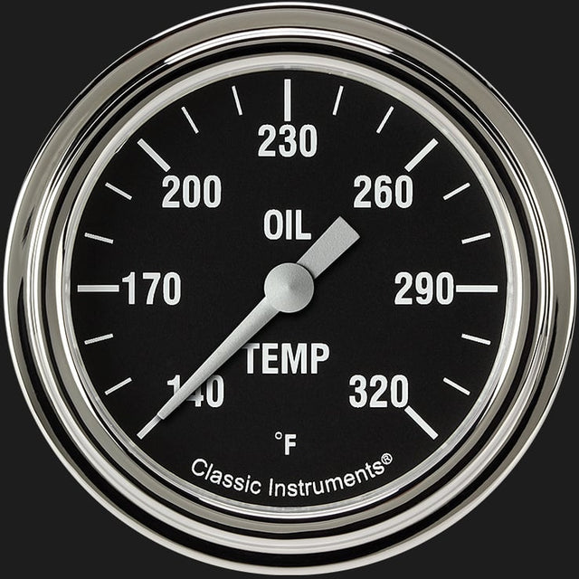 Classic Instruments Hot Rod 2 5/8" Oil Temperature Gauge - HR328SLF