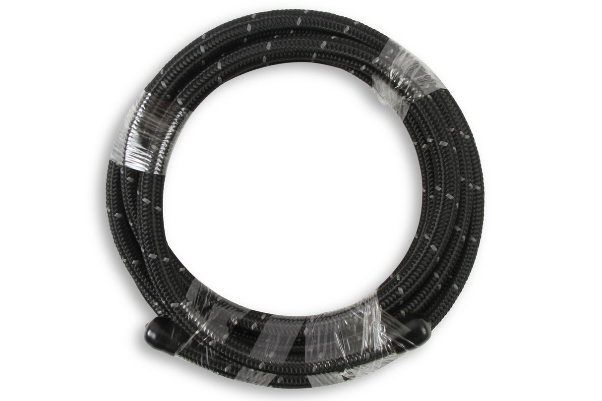 Mr Gasket Black Nylon Braided Hose 6 AN - 10 Feet - 841006
