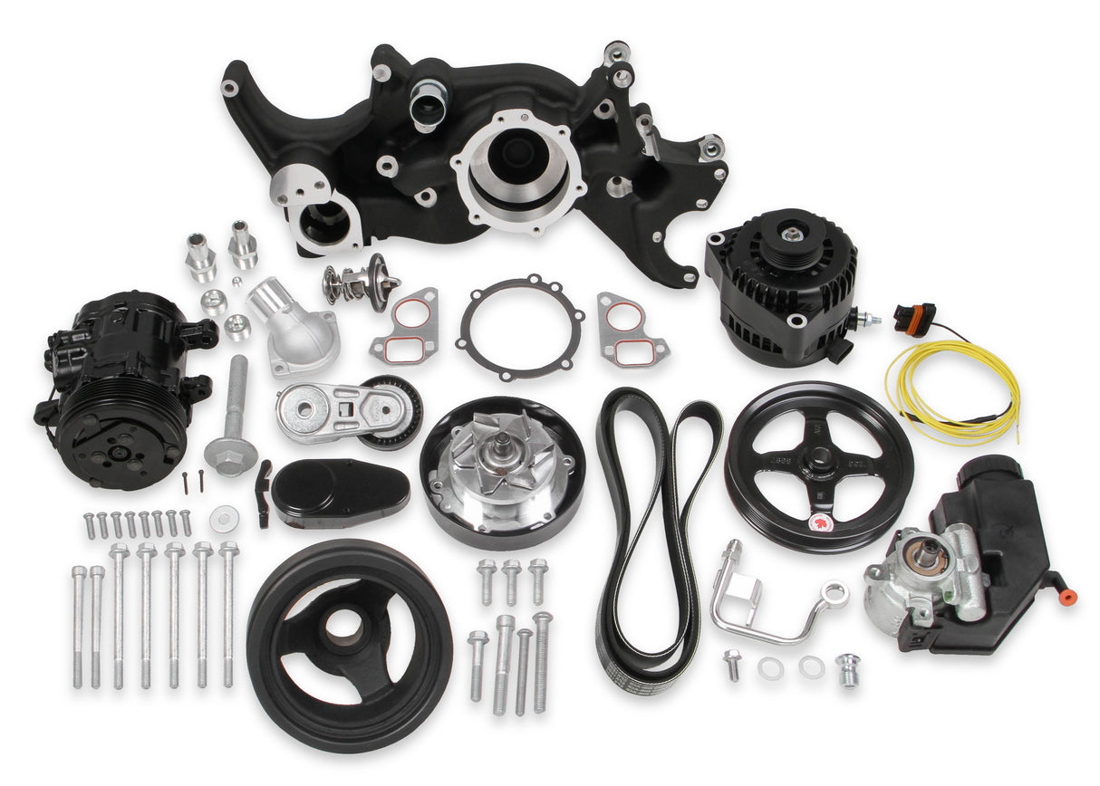 Holley 20-185BK Black Mid-Mount Complete Accessory System