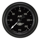 Classic Instruments Moal Bomber 2-1/8" Air Pressure Gauge - MA118BLF