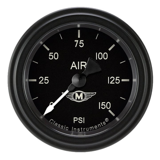 Classic Instruments Moal Bomber 2-1/8" Air Pressure Gauge - MA118BLF