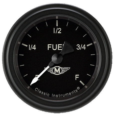 Classic Instruments Moal Bomber 2 1/8" Fuel Gauge - MA109BLF