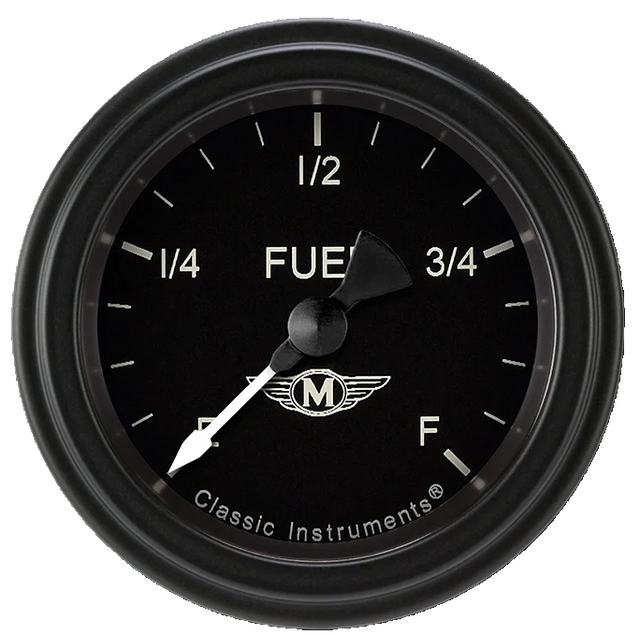 Classic Instruments Moal Bomber 2 1/8" Fuel Gauge - MA109BLF