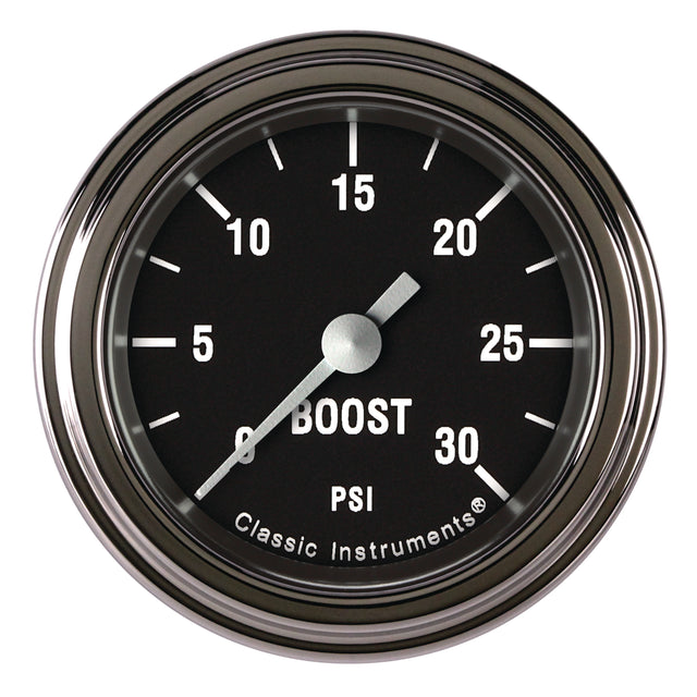 Classic Instruments Hot Rod 2-1/8" Boost Gauge (30 PSI) - HR142SLF