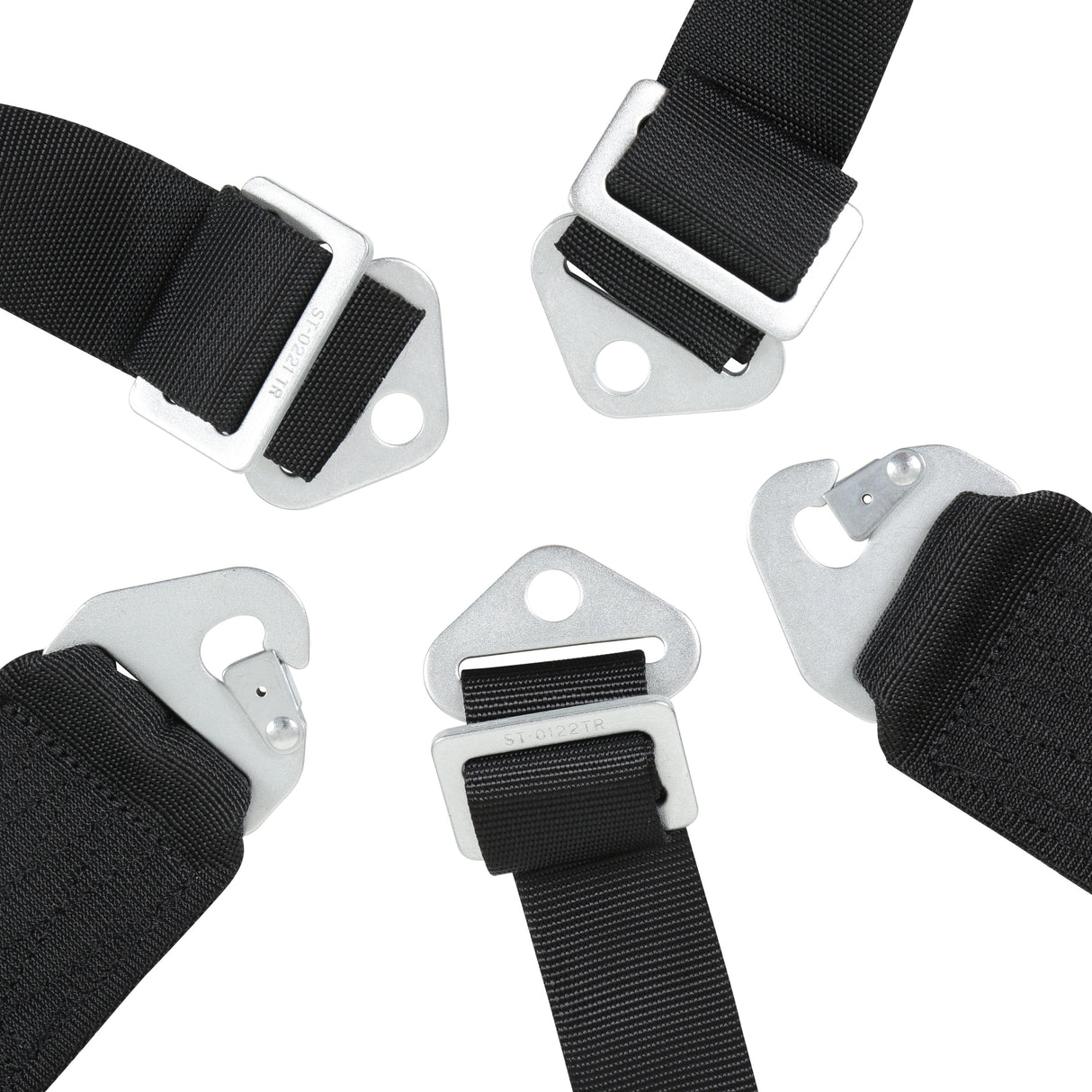 Simpson 29102BKH LCL 62" Lap FM 5-Point PU Harness Black - 29102BKH