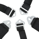 Simpson 29102BKH LCL 62" Lap FM 5-Point PU Harness Black - 29102BKH