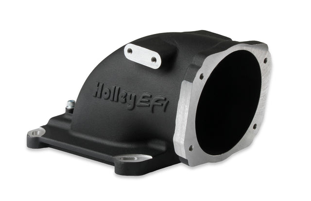 Holley 300-240BK EFI Throttle Body Intake Elbow-Black Finish