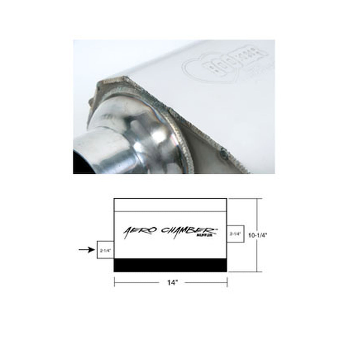 Hooker Aero Chamber Muffler - 21501HKR