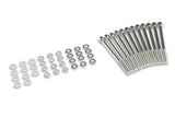 Mr Gasket Fabricated Aluminum Valve Covers - Silver Finish - 6874G