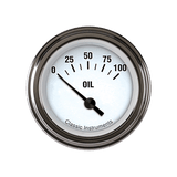 Classic Instruments White Hot 2 1/8" Oil Pressure - WH81SLF