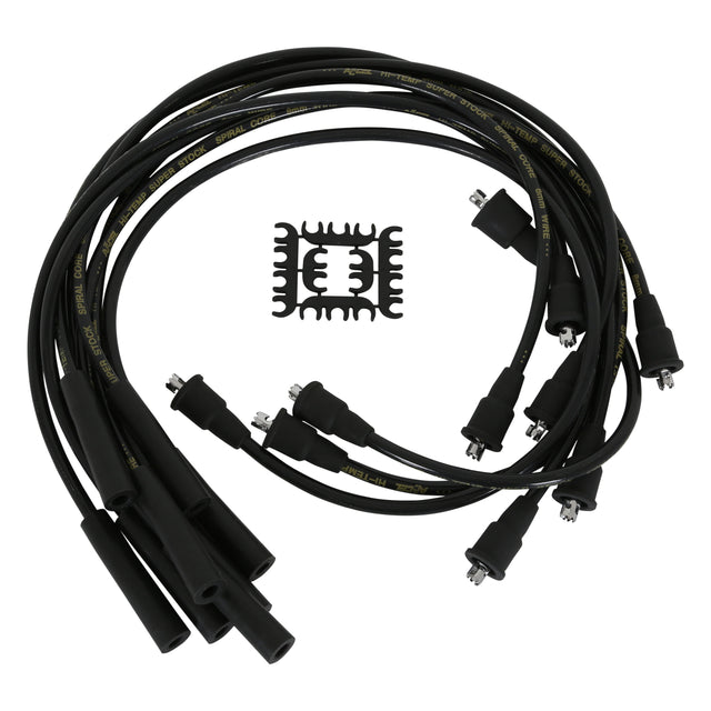 ACCEL Spark Plug Wires - 8mm SUPER STOCK SPIRAL CUST BK - 5047K