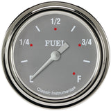 Classic Instruments Silver Gray 2-5/8" Fuel Level Gauge - SG309SLF