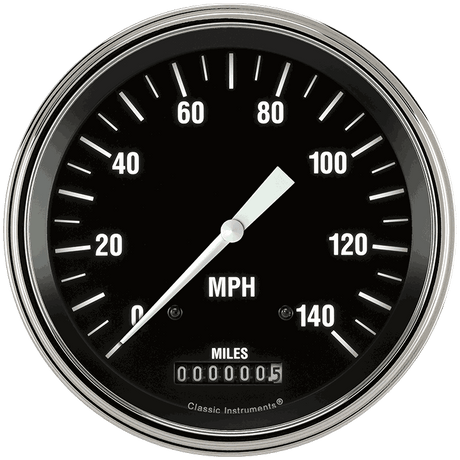 Classic Instruments HOT ROD 5IN SPEEDO 140 MPH - HR56SLC