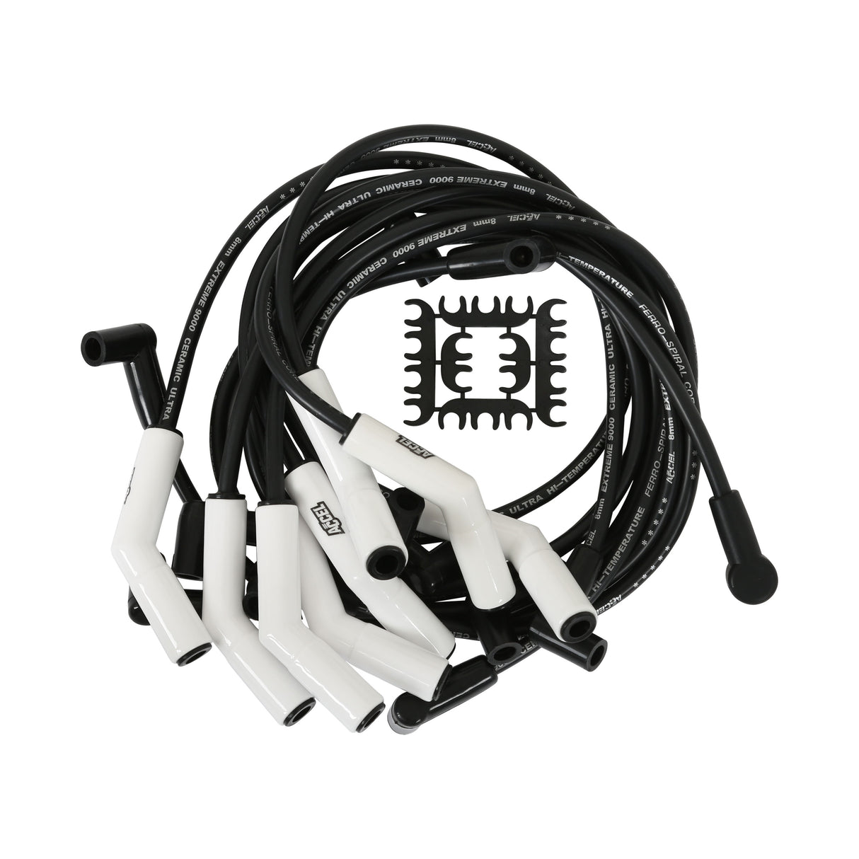 ACCEL Spark Plug Wire Set - Extreme 9000 Ceramic Boot - Ford 5.0L w/ EEC-IV 83-93 - 9022C