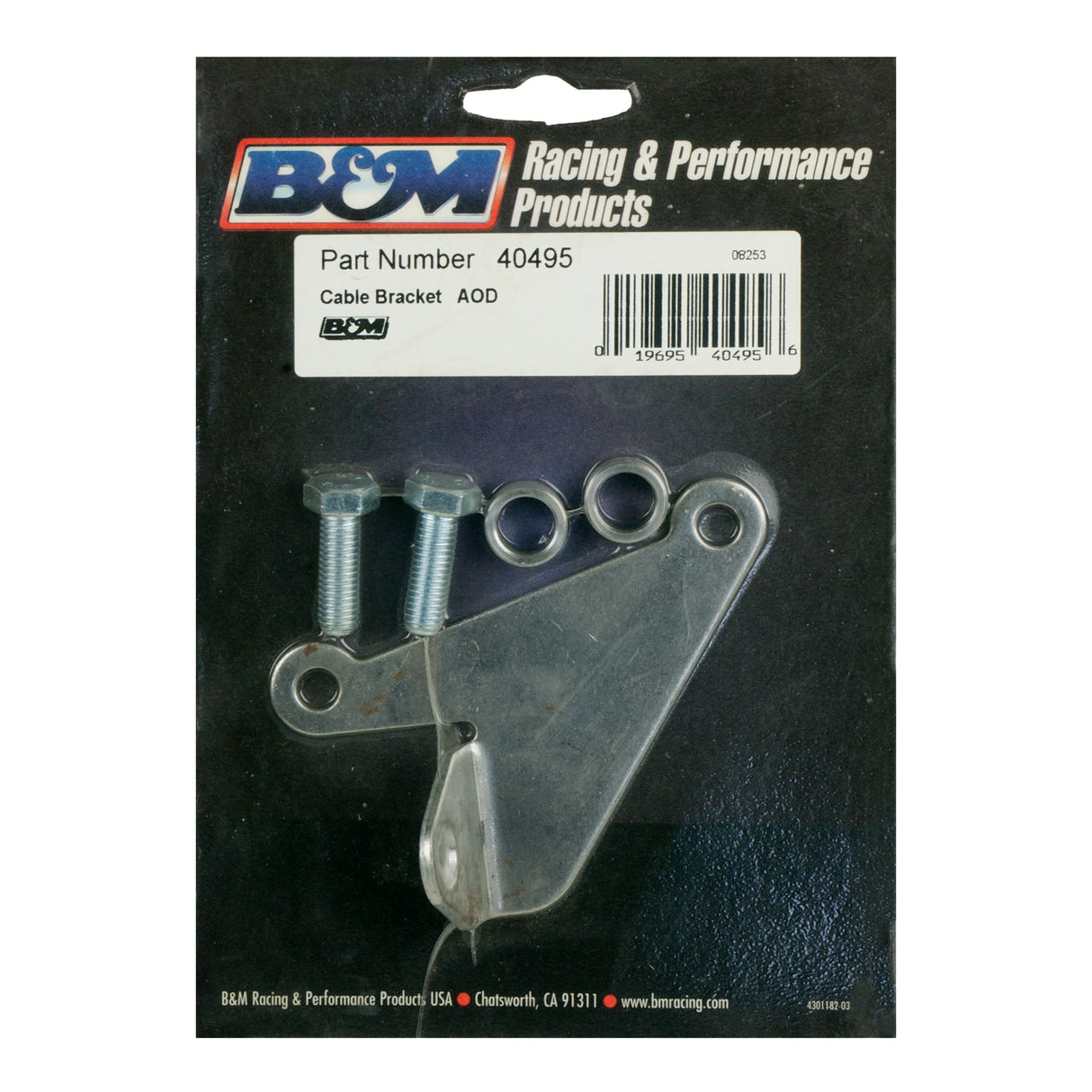 B&M Cable Bracket Kit - Ford - 40495