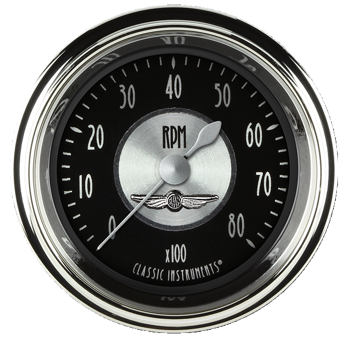Classic Instruments All American Tradition 2 1/8" Tachometer - AT183SHC