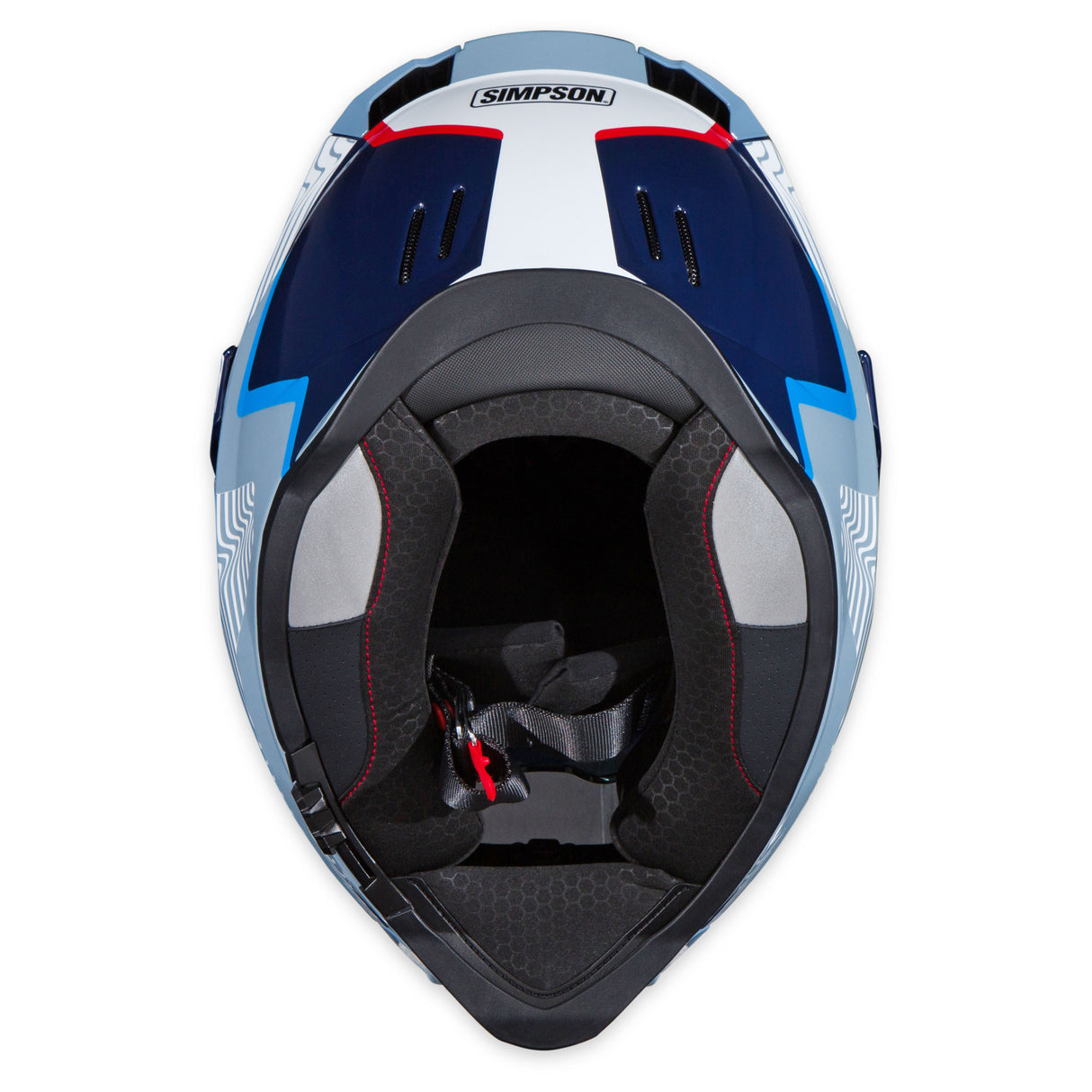 Simpson Motorcycle Xcursion Bandit Helmet - Mojave Blue - Small - XBMUGRSM