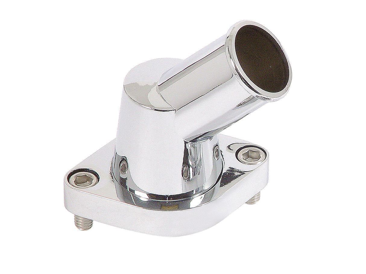 Mr Gasket O-ring Style Chrome Water Neck - 45 degree - 9141G