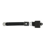 Scott Drake Black Retractable Seat Belt with Starburst Pushbutton Buckle - SB-BK-65-PBSB