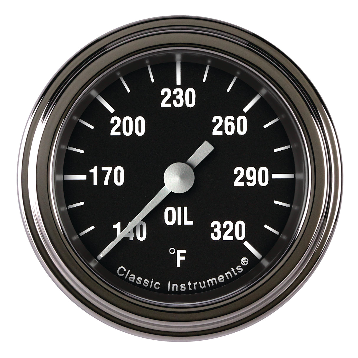 Classic Instruments Hot Rod 2-1/8" Oil Temperature Gauge - HR128SLF