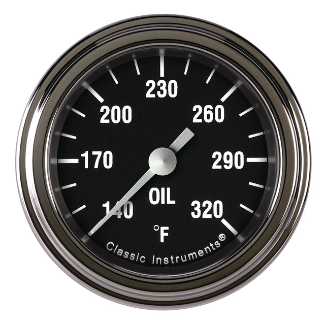 Classic Instruments Hot Rod 2-1/8" Oil Temperature Gauge - HR128SLF