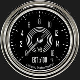 Classic Instruments V8 Speedster 2 5/8" Exhaust Gas Temp. Gauge - V8SR398SLC