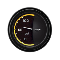 Classic Instruments AutoCross Yellow 2-1/8" Oil Pressure Gauge - AX81YBLF
